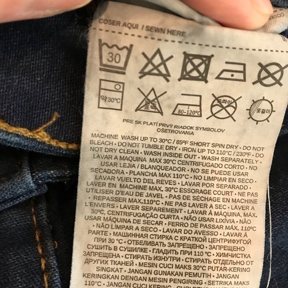 Mango Jane Straight Leg Skinny Dark Wash Jeans size 4 - Picture 12 of 13